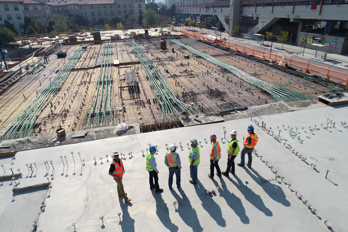 Construction site team, for the Demilec (USA) website case study